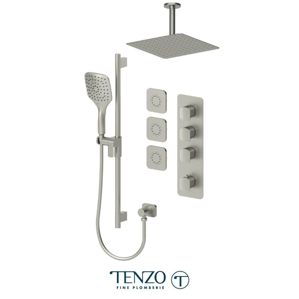 Delano Extenza kit 3 functions thermo brushed nickel finish