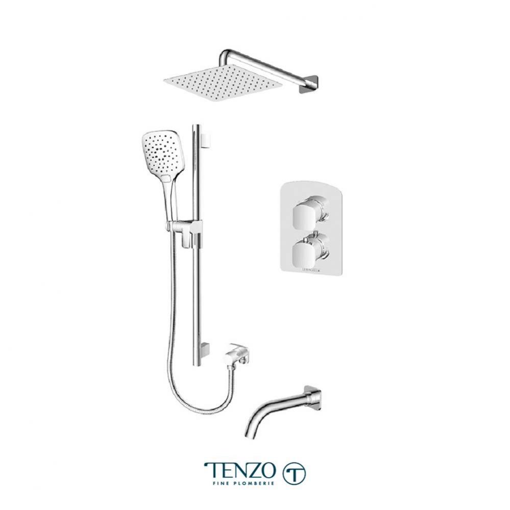 Trim for Delano T-Box kit 3 functions thermo chrome finish