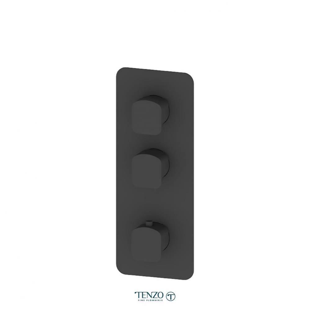 Extenza valve trims Delano thermo. 2 functions matte black