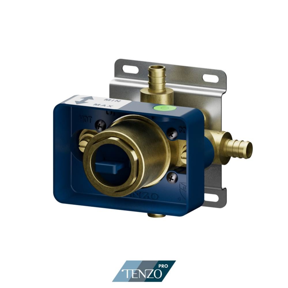 Valve Rough Tenzo pro without cartridge 2 functions with PEX connection