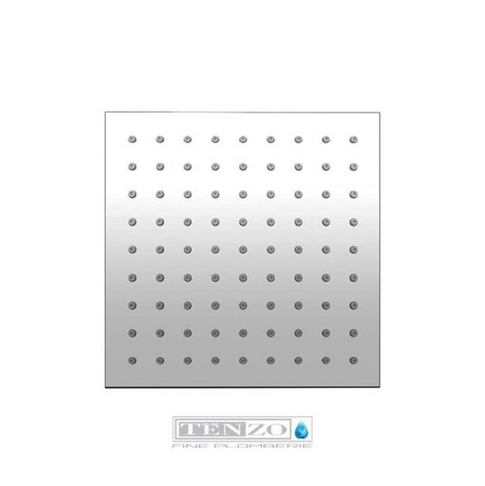 Ceiling shower head square 20x20cm (8po) chrome