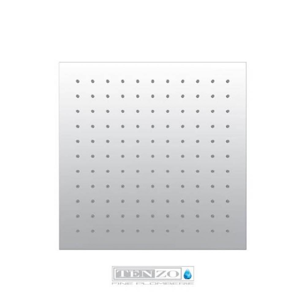 Ceiling shower head square 25x25cm (10po) chrome