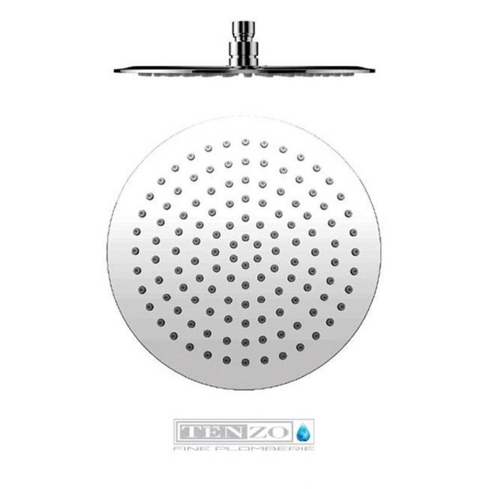 shower head round 20cm [8in] stainless steel 2mm chrome