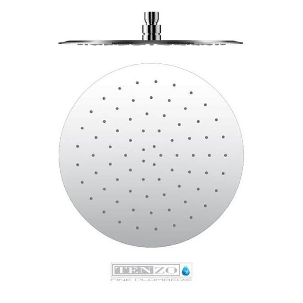 shower head round 25cm [10in] stainless steel 2mm chrome