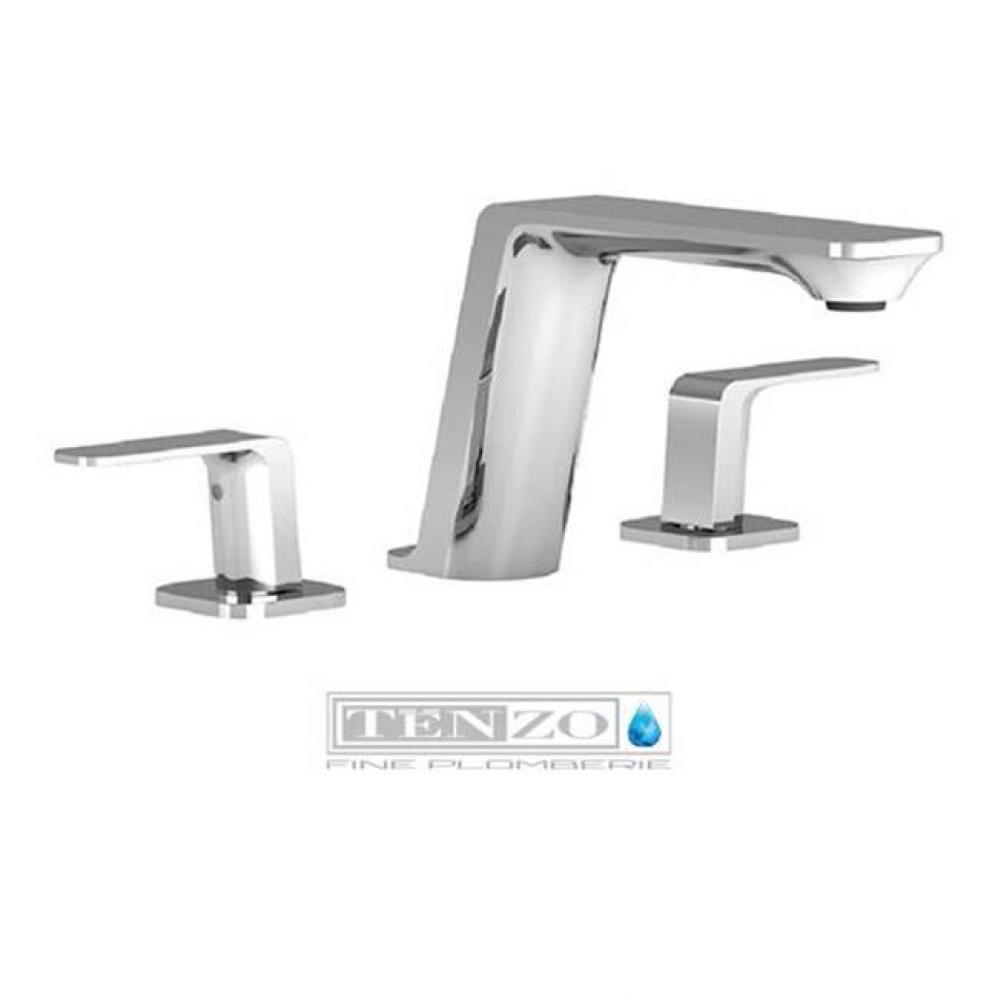 Quantum 8in lavatory faucet chrome with (overflow) drain