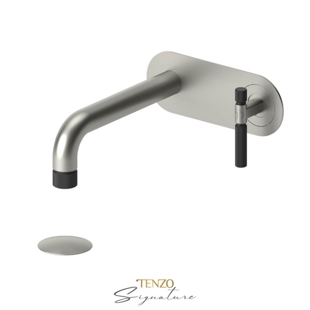 Trim for wall mount lav. faucet (W/O overflow) drain Bellacio-F brushed nickel/matte black