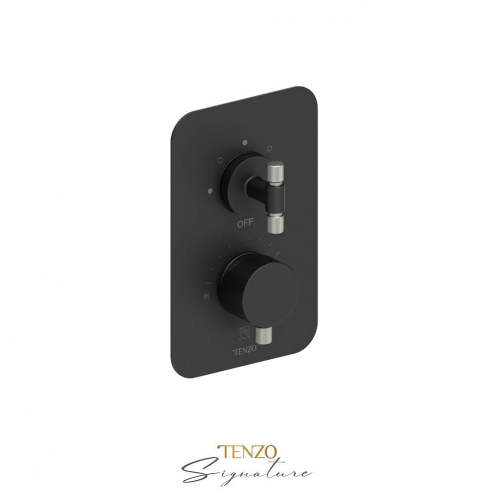 T-Box valve 3 fcts pres bal Bellacio-F matte black/brushed nickel