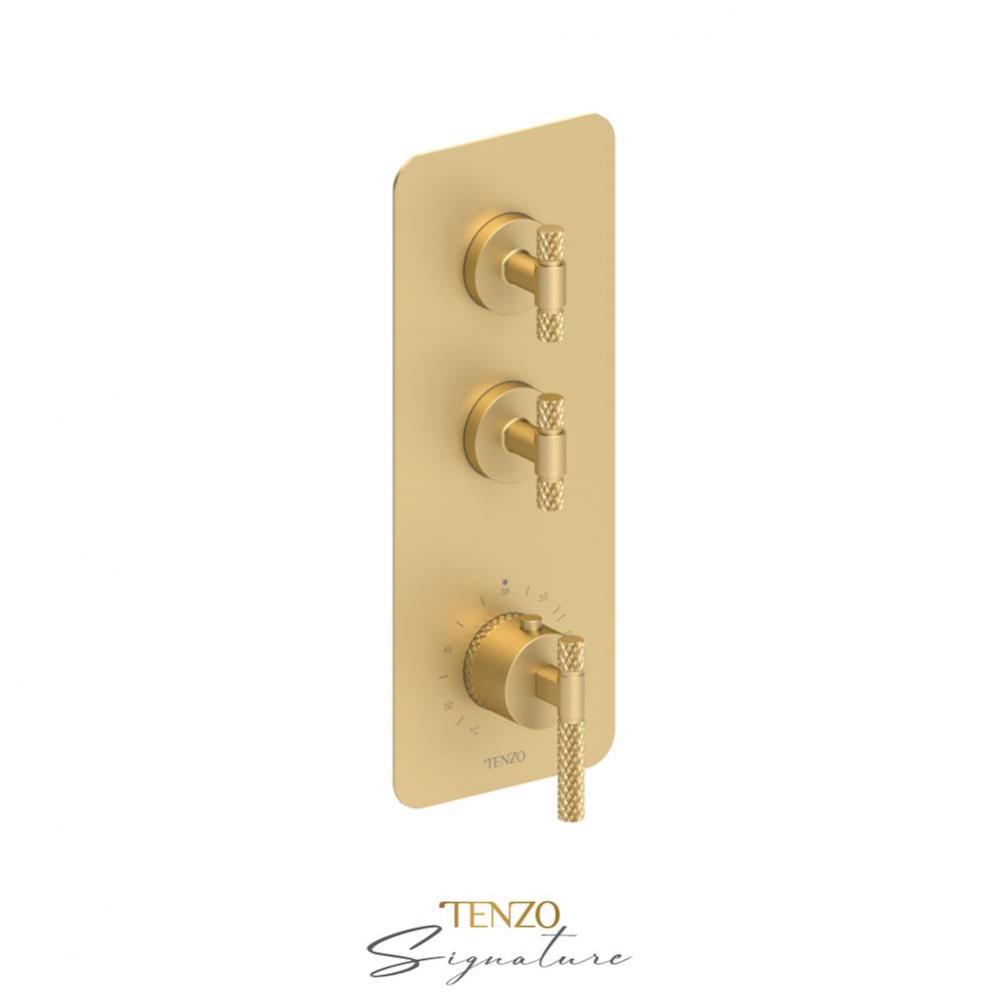 Extenza valve 2 fcts thermo Bellacio-C brushed gold