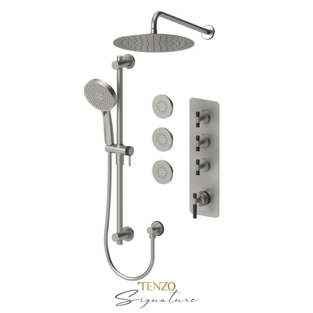 Extenza kit 3 fcts thermo Bellacio-F brushed nickel/matte black