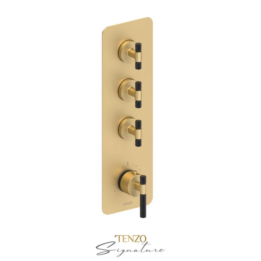 Extenza valve 3 fcts thermo Bellacio-C brushed gold/matte black