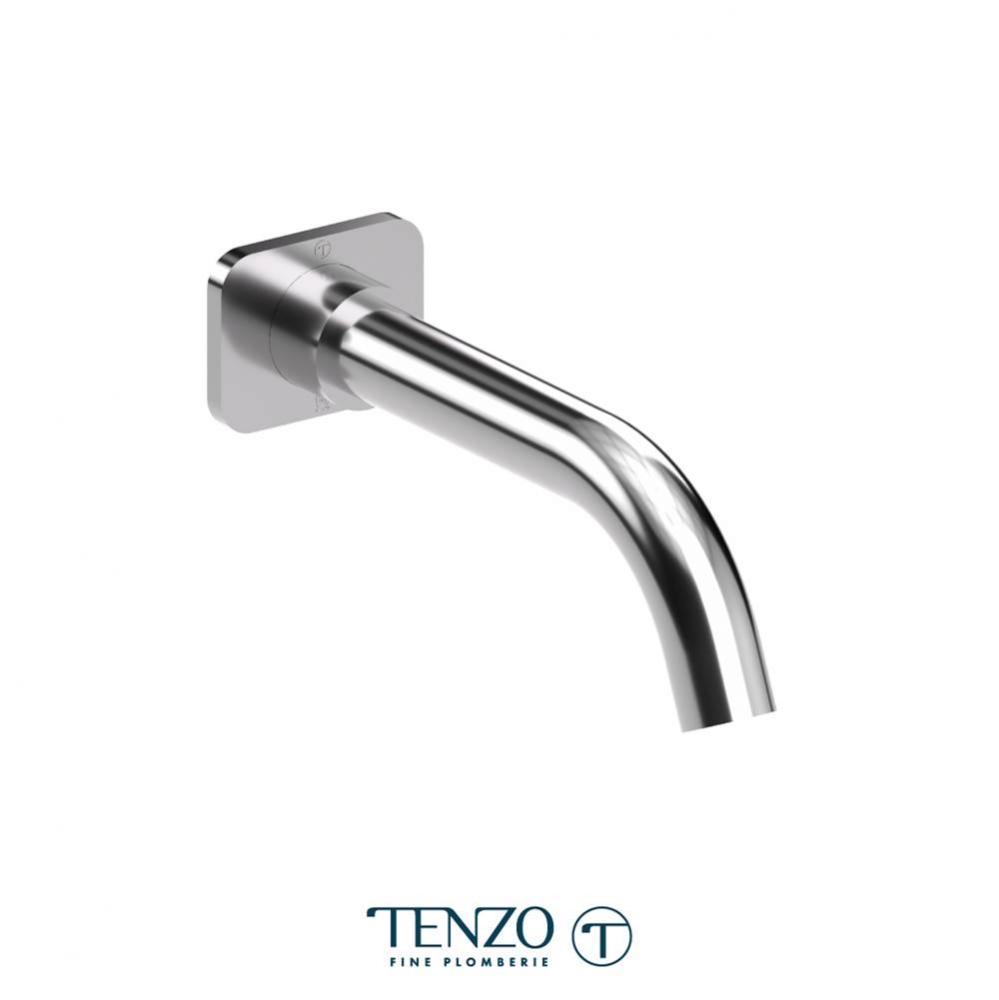 Wall mount spout 20cm (8in) brass chrome