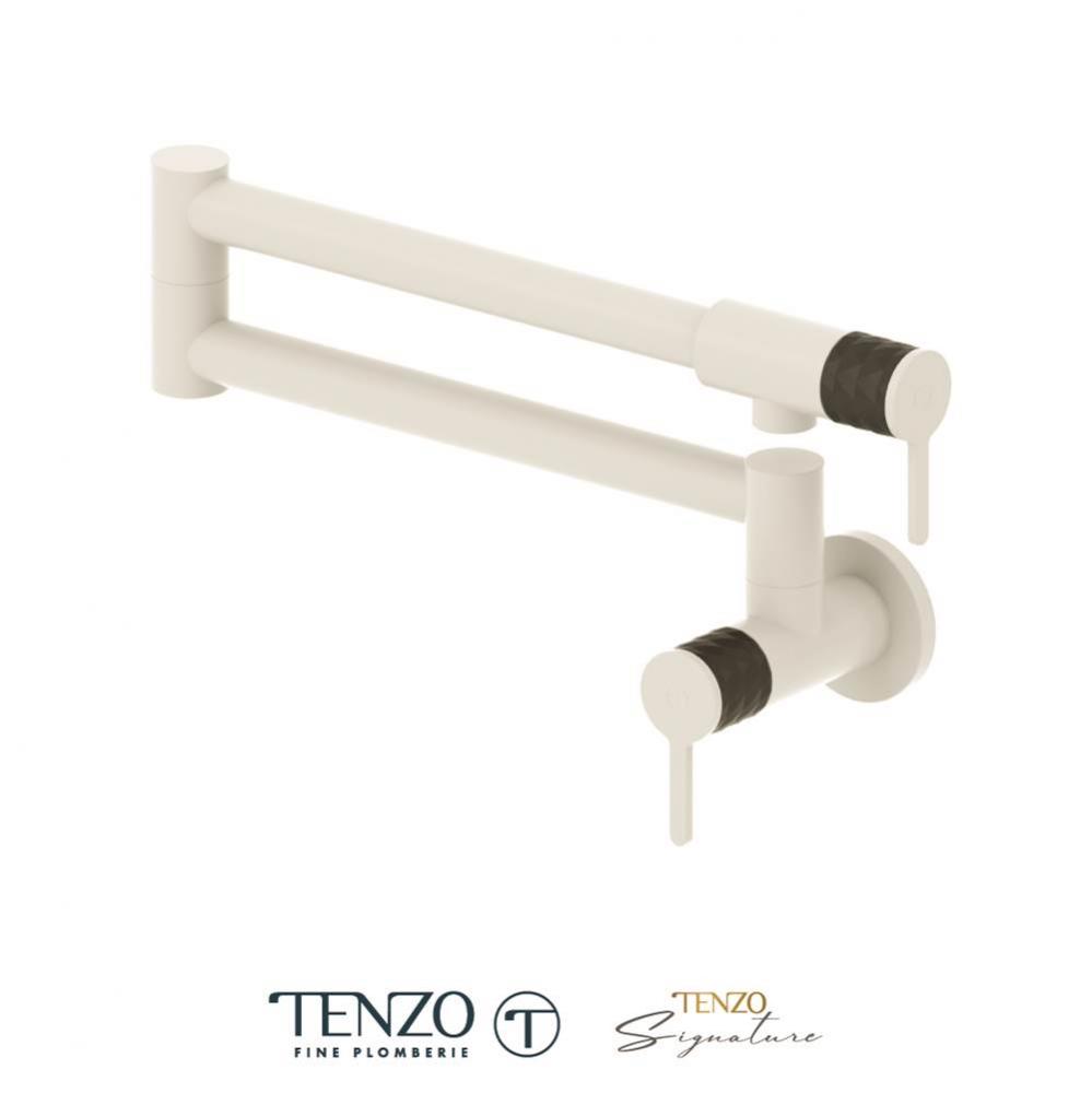 Pot filler faucet Calozy matte white / matte black