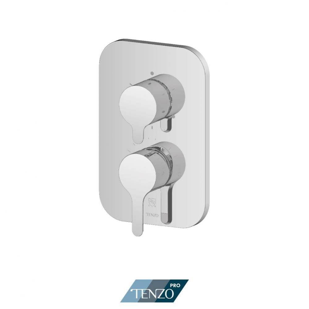 Trim for Mylo SMART-TRIM valve pressure balance 2 & 3 functions not-shared chrome
