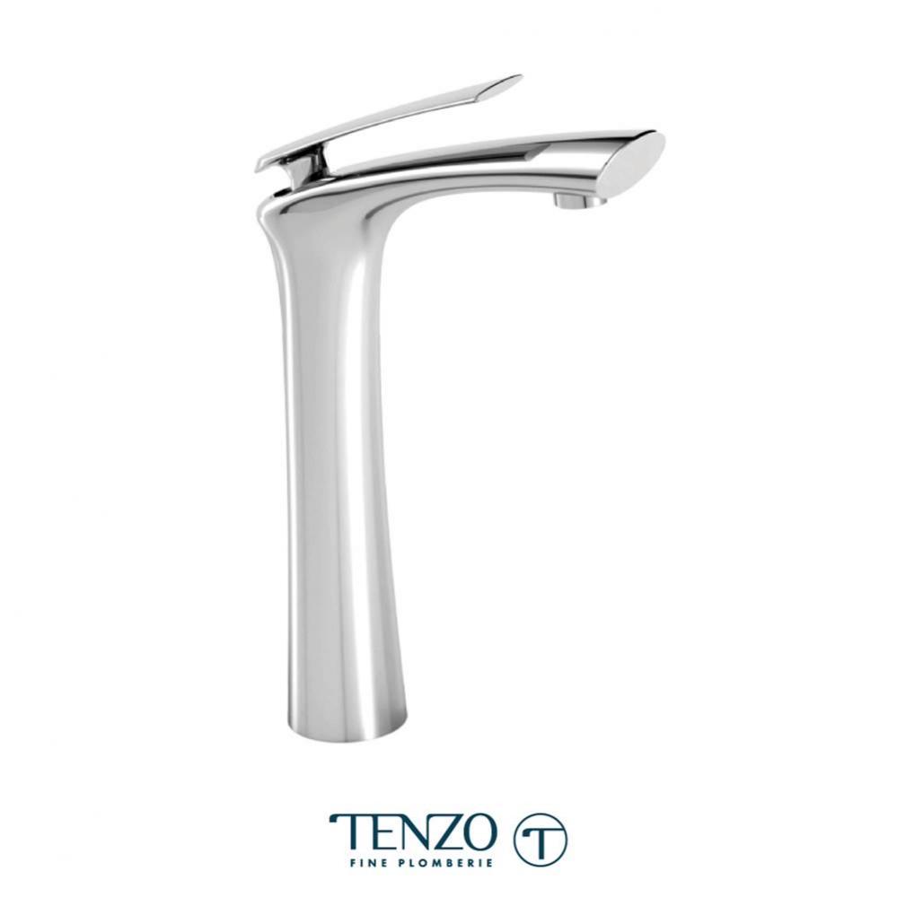 Fluvia single hole tall lavatory faucet chrome