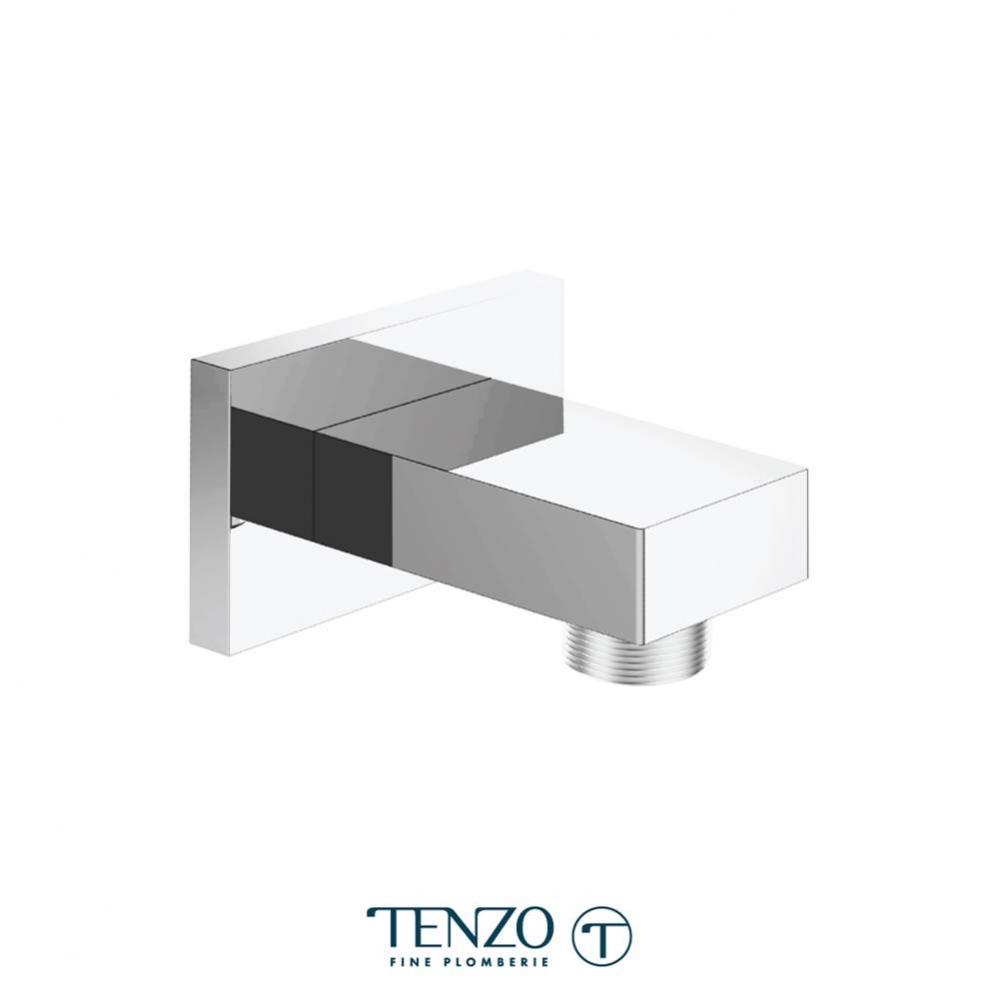 Wall supply elbow brass chrome