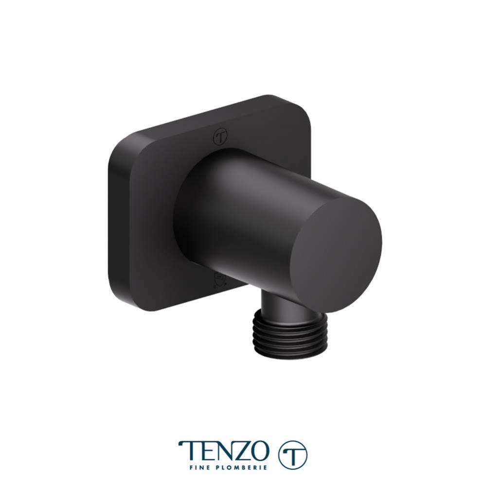 Wall supply elbow matte black