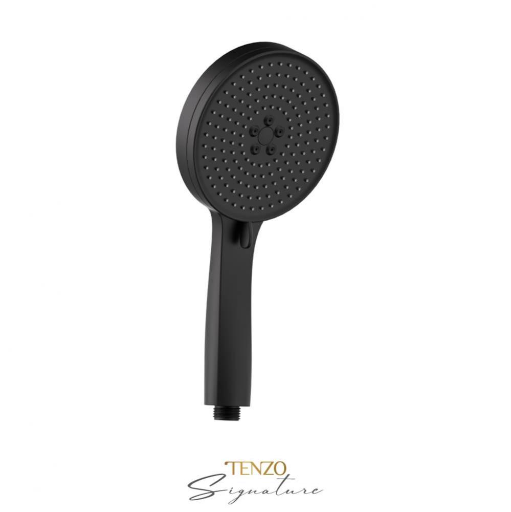 Hand shwr 3 functions PVC matte black