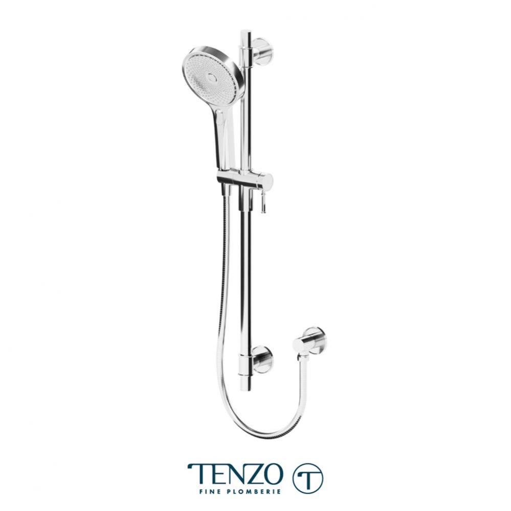 Sliding bar kit with elbow chrome