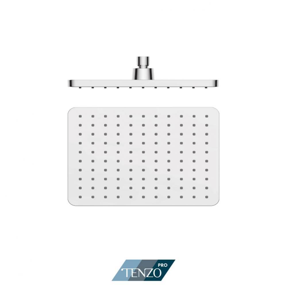 Shower head rectangular 19x27cm (7-1/2 x 10 3/4) PVC chrome