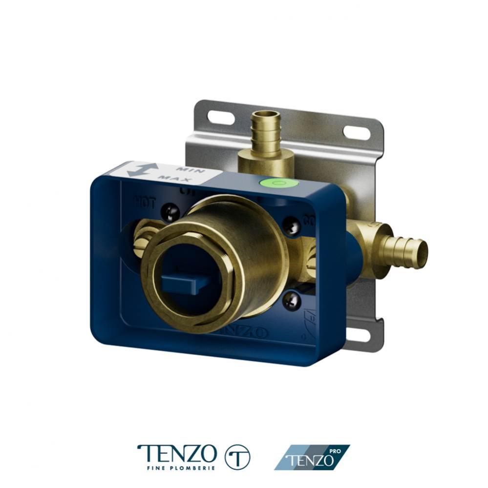 Valve Rough Tenzo pro without cartridge 1 function with PEX connection