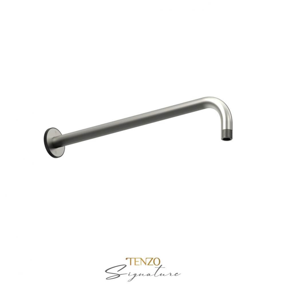Wall mount shwr arm Bellacio-F brushed nickel/ matte black