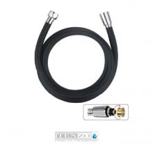 Tenzo PVH-175-BL - Shwr Hose 175Cm [69In] Pvc Black