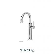 Tenzo ALY12-P-CR - Alyss single hole tall lavatory faucet chrome with (overflow) drain