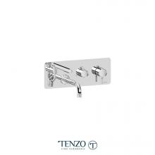 Tenzo F-ALYT73-CR - Trim for wall mount tub faucet with retractable hose Alyss chrome