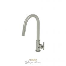 Tenzo BE130-C-SS - Single-handle kitchen faucet Bellacio with pull-down & 2-Function hand shower stainless steel