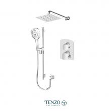 Tenzo DEPB32-20111-CR - Delano T-Box kit 2 functions pres bal chrome finish