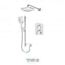 Tenzo DEPB32-20114-CR - Delano T-Box kit 2 functions pres bal chrome finish