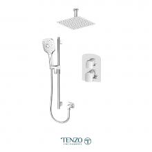 Tenzo DEPB32-21131-CR - Delano T-Box kit 2 functions pres bal chrome finish