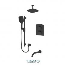 Tenzo F-DEPB33-511345-MB - Trim for Delano T-Box kit 3 functions pres bal matte black finish