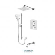 Tenzo DET33-501115-CR - Delano T-Box kit 3 functions thermo chrome finish