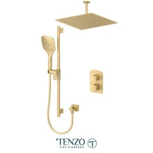 Tenzo DEPB32-21113-BG - Delano T-Box kit 2 functions pres bal brushed gold finish