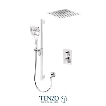 Tenzo DEPB32-21165-CR - Delano T-Box kit 2 functions pres bal chrome finish