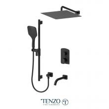 Tenzo DEPB33-501135-MB - Delano T-Box kit 3 functions pres bal matte black finish