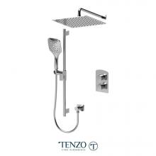 Tenzo DET32-20112-CR - Delano T-Box kit 2 functions thermo chrome finish