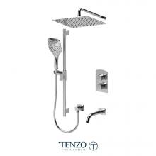 Tenzo DET33-501125-CR - Delano T-Box kit 3 functions thermo chrome finish
