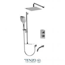 Tenzo DET33-503115-CR - Delano T-Box kit 3 functions thermo chrome finish