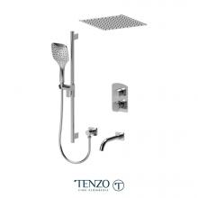 Tenzo DET33-511655-CR - Delano T-Box kit 3 functions thermo chrome finish