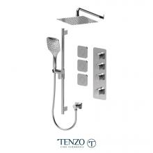 Tenzo DET43-571168-CR - Delano Extenza kit 3 functions thermo chrome finish