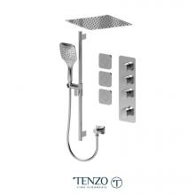 Tenzo DET43-601658-CR - Delano Extenza kit 3 functions thermo chrome finish