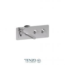 Tenzo DET73-CR - Wall mount tub faucet with retractable hose Delano chrome