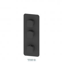 Tenzo F-DET42-MB - Extenza valve trims Delano thermo. 2 functions matte black