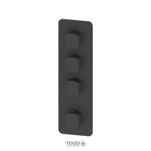 Tenzo F-DET43-MB - Extenza valve trims Delano thermo. 3 functions matte black