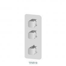 Tenzo F-QUT42-CR - Extenza valve trims Quantum thermo. 2 functions chrome