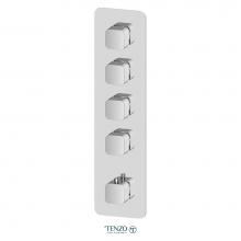 Tenzo F-QUT44-CR - Extenza valve trims Quantum thermo. 3 functions chrome