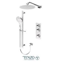Tenzo FLT42-20112-CR - Fluvia Extenza kit 2 functions thermo chrome finish