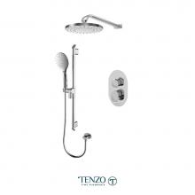 Tenzo F-FLPB32-20114-CR - Trim for Fluvia T-Box kit 2 functions pres bal chrome finish